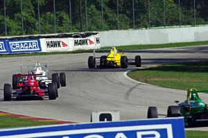 Spencer Pigot, Matthew Brabham, Scott Anderson and Matthew DiLeo all in F2000s