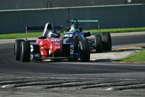 Mark Eaton's and Dalton Kellett's F2000s