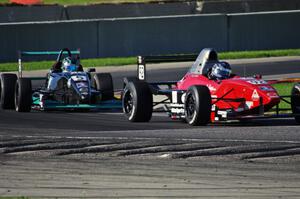 Mark Eaton's and Dalton Kellett F2000s