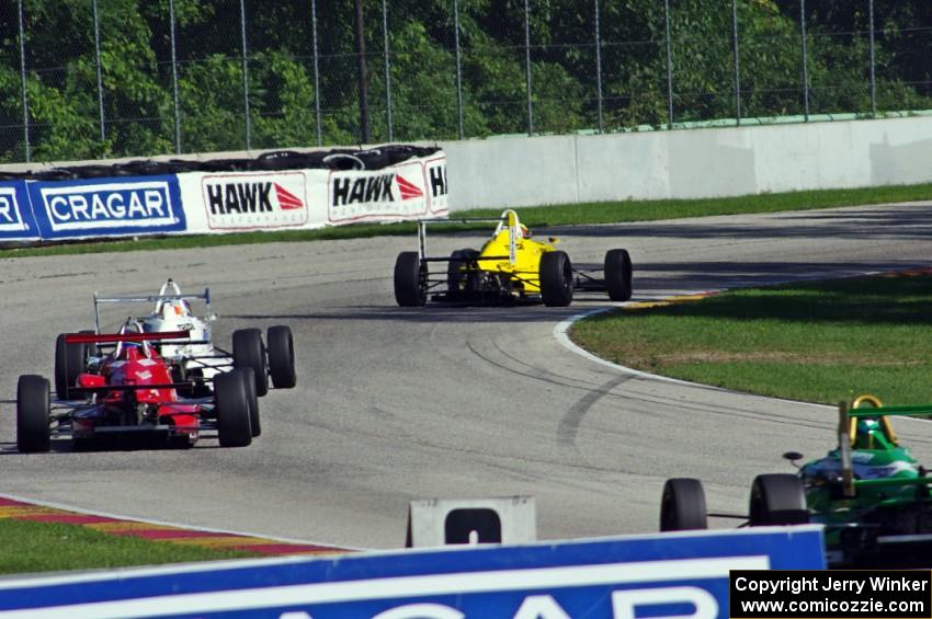 Spencer Pigot, Matthew Brabham, Scott Anderson and Matthew DiLeo all in F2000s