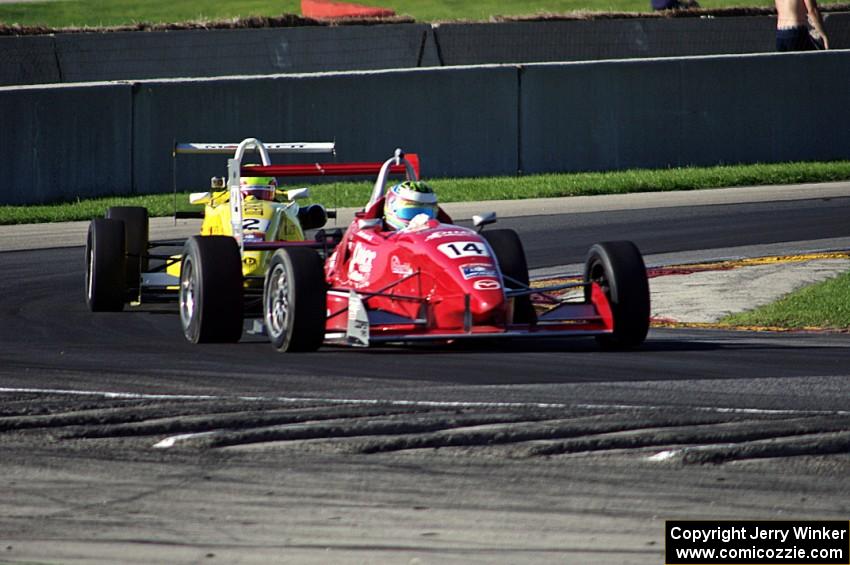 Scott Anderson's and Spencer Pigot's F2000s