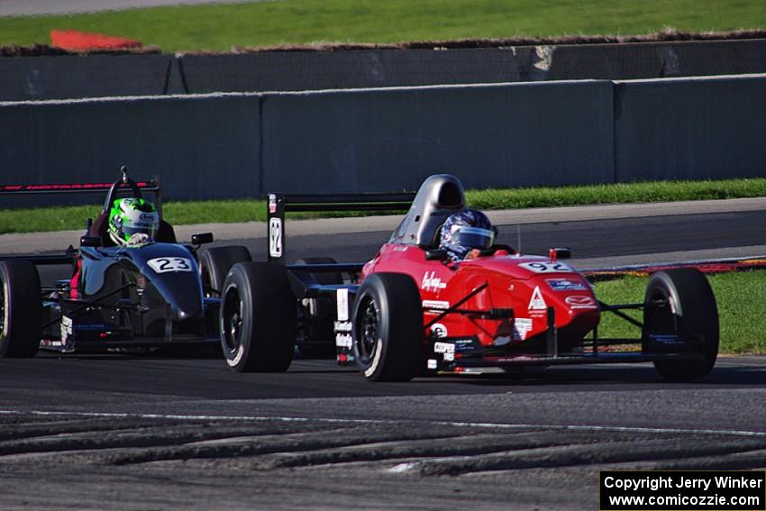 Mark Eaton's and Jason Wolfe's F2000s
