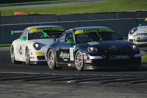 Scott Tucker's and Gustavo Torres' Porsche GT3 Cup cars