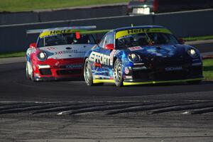 D. Bryce Miller's and Kasey Kuhlman's Porsche GT3 Cup cars