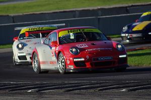 Billy Stevens', Angel Benitez, Sr.'s and John Baker's Porsche GT3 Cup cars