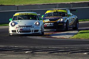 William Peluchiwski's and Ludovico Manfredi's Porsche GT3 Cup cars