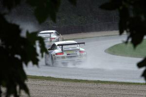 Michael Levitas's and David Williams' Porsche GT3 Cup cars in the carousel