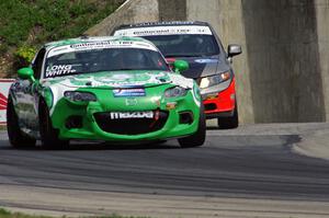 Tom Long / Derek Whitis Mazda MX-5 and Ryan Eversley / Kyle Gimple Honda Civic Si