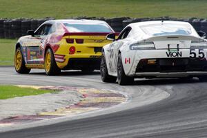 Matt Bell / John Edwards Chevy Camaro GS.R and Jade Buford / Scott Maxwell Aston Martin Vantage