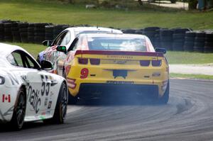 Matt Bell / John Edwards Chevy Camaro GS.R smoking at turn 6