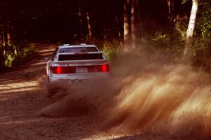 Frank Sprongl / Dan Sprongl Audi S2 Quattro powers out of a 90-right on SS1, Akeley Cutoff.