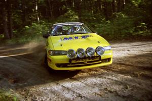 Steve Gingras / Bill Westrick Eagle Talon at a 90-right on SS1, Akeley Cutoff.