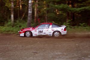 Wiktor Biegalski / Dariusz Peszko Mitsubishi Eclipse at speed on SS1, Akeley Cutoff.