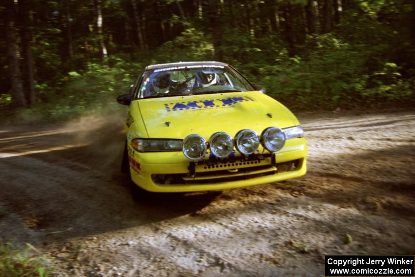 Steve Gingras / Bill Westrick Eagle Talon at a 90-right on SS1, Akeley Cutoff.