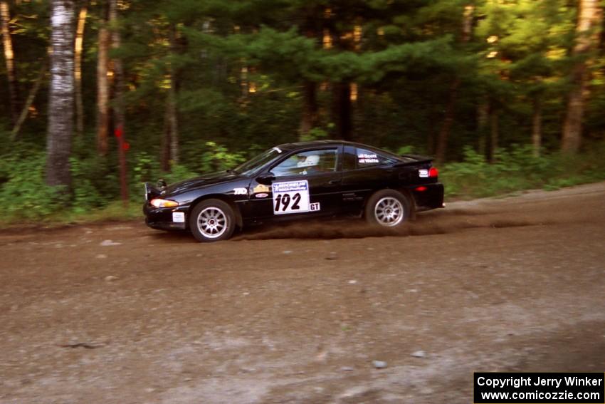 Brian Scott / David Watts Eagle Talon at speed on SS1, Akeley Cutoff.