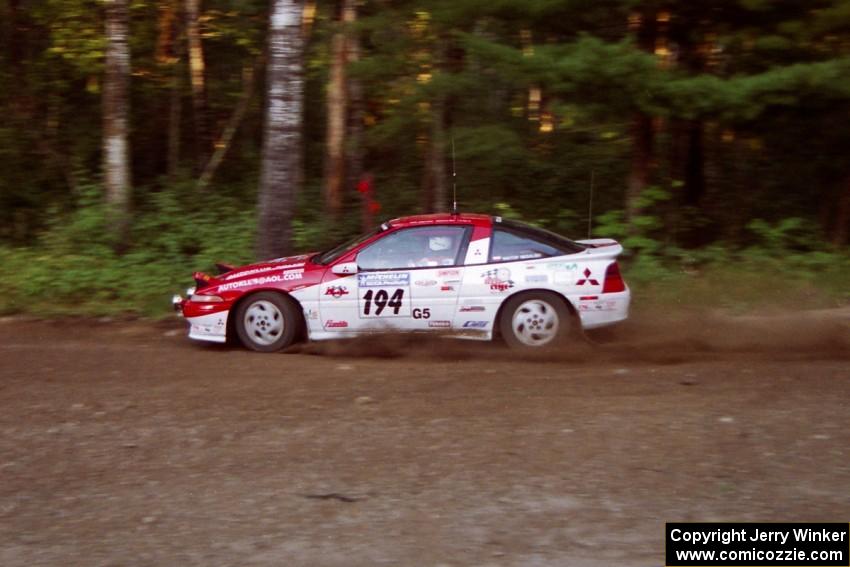 Wiktor Biegalski / Dariusz Peszko Mitsubishi Eclipse at speed on SS1, Akeley Cutoff.