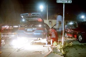 Darek Bosek / Mariusz Malik Eagle Talon at Akeley service.