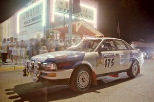 Alex Erisoty / Ben Greisler Audi 90 Quattro prepares to leave Akeley service.