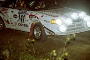 Frank Sprongl / Dan Sprongl Audi S2 Quattro at speed through the crossroads on SS6, East Steamboat.