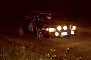 Lee Shadbolt / Claire Chizma Subaru Impreza at speed through the crossroads on SS6, East Steamboat.