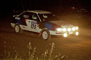 Alex Erisoty / Ben Greisler Audi 90 Quattro at speed through the crossroads on SS6, East Steamboat.