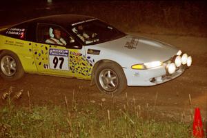 Paul Dubinsky / Yvon Dubinsky Eagle Talon at speed through the crossroads on SS6, East Steamboat.