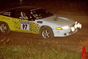 Paul Dubinsky / Yvon Dubinsky Eagle Talon at speed through the crossroads on SS6, East Steamboat.