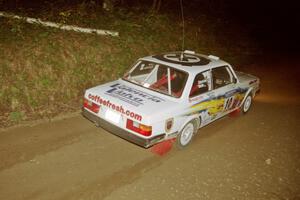 Bill Malik / Christian Edstrom Volvo 240 at speed on SS8, Kabekona.