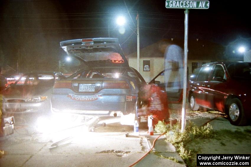 Darek Bosek / Mariusz Malik Eagle Talon at Akeley service.