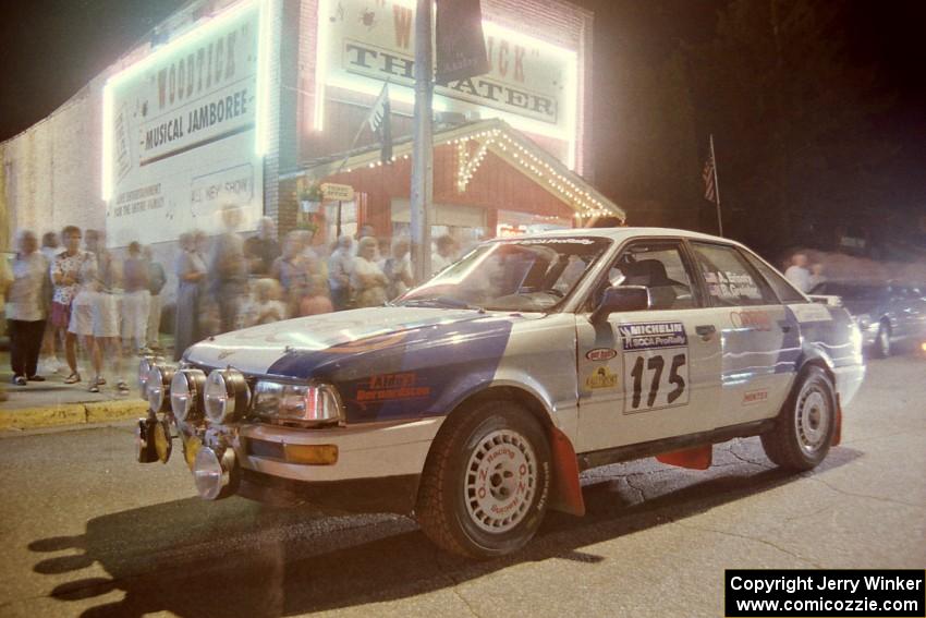 Alex Erisoty / Ben Greisler Audi 90 Quattro prepares to leave Akeley service.