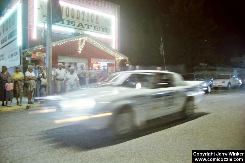 Ted Grzelak / Chris Plante Mazda RX-7 prepares to leave Akeley service.