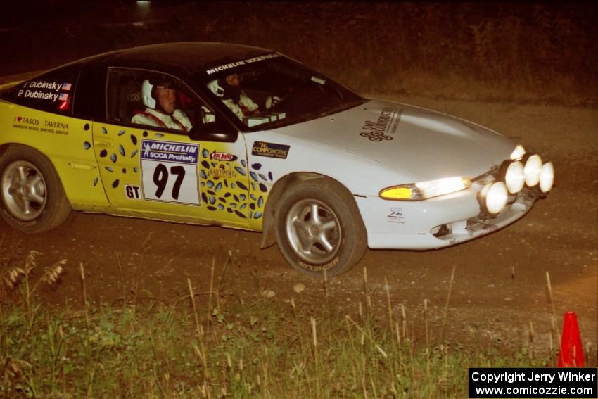 Paul Dubinsky / Yvon Dubinsky Eagle Talon at speed through the crossroads on SS6, East Steamboat.