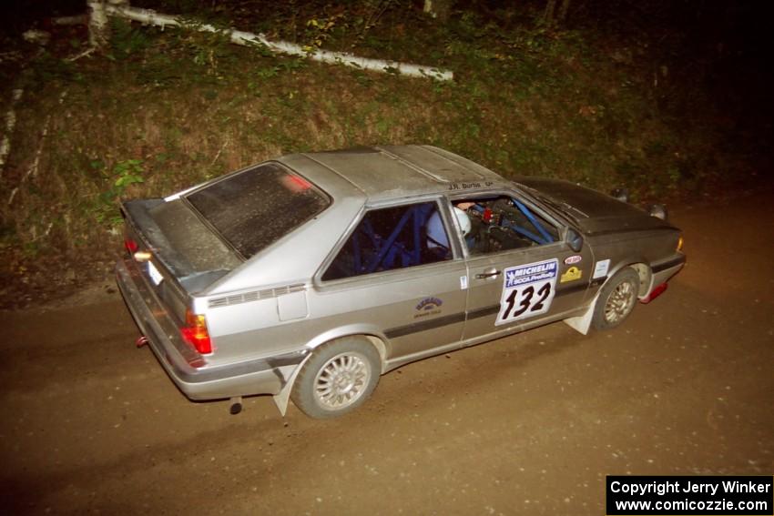 Bob Burtis / Rick Burtis Audi Quattro Coupe at speed on SS8, Kabekona.