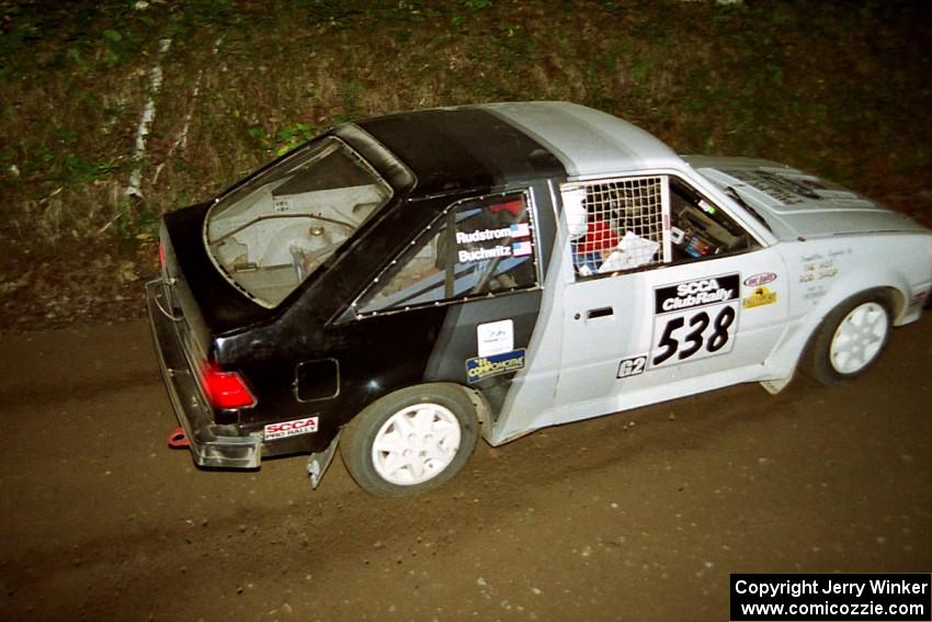 Jim Buchwitz / C.O. Rudstrom Ford Escort at speed on SS8, Kabekona.