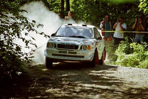 Frank Sprongl / Dan Sprongl Audi S2 Quattro at the spectator location on SS9, Strawberry Mountain.