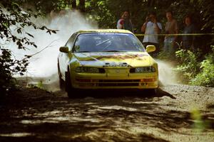 Jim Anderson / Martin Dapot Honda Prelude VTEC at the spectator location on SS9, Strawberry Mountain.