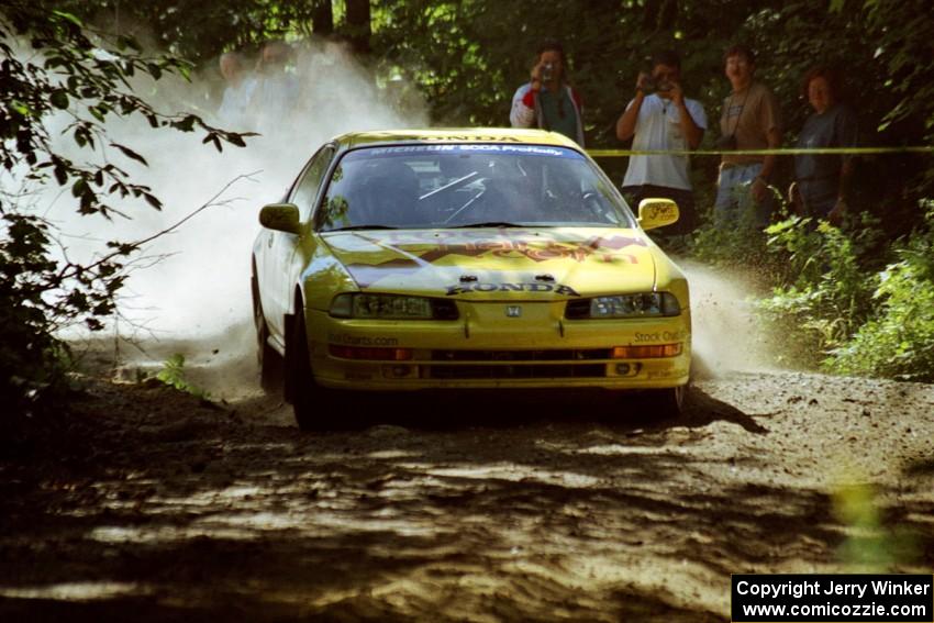 Jim Anderson / Martin Dapot Honda Prelude VTEC at the spectator location on SS9, Strawberry Mountain.