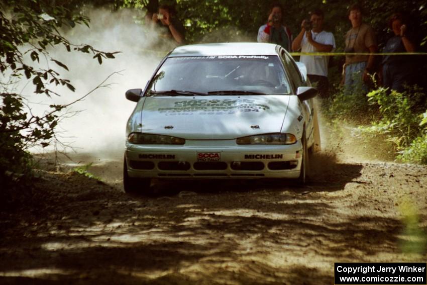Bryan Pepp / Jerry Stang Eagle Talon at the spectator location on SS9, Strawberry Mountain.