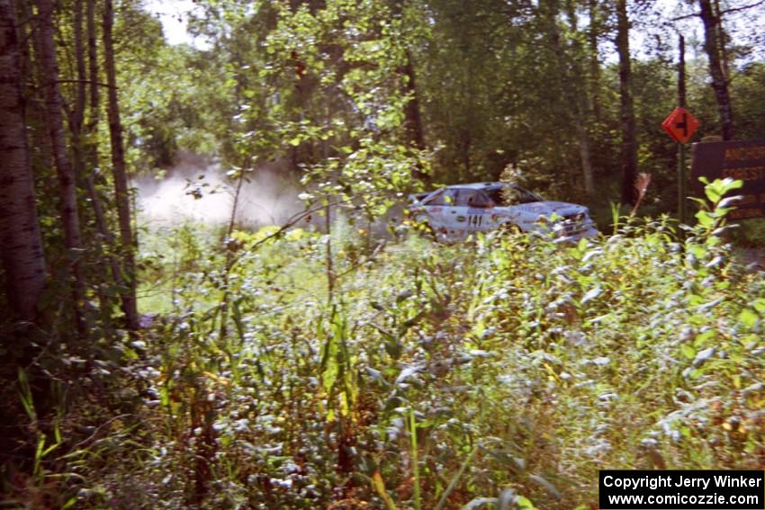 Frank Sprongl / Dan Sprongl Audi S2 Quattro comes into a tight corner on SS11, Anchor Hill.