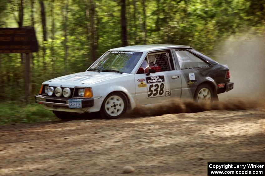 Jim Buchwitz / C.O. Rudstrom Ford Escort at speed on SS11, Anchor Hill.