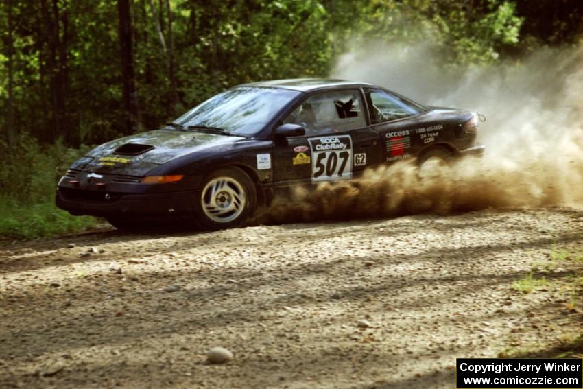 Micah Wiitala / Josh Prusi Saturn SC2 at speed on SS11, Anchor Hill.