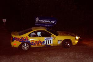 Jim Anderson / Martin Dapot Honda Prelude VTEC comes through the spectator corner on SS14, Perkins Road.