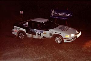 Bryan Pepp / Jerry Stang Eagle Talon comes through the spectator corner on SS14, Perkins Road.