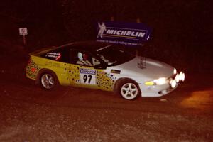 Paul Dubinsky / Yvon Dubinsky Eagle Talon comes through the spectator corner on SS14, Perkins Road.