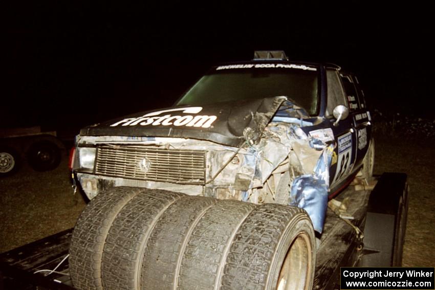 Mark Utecht / Diane Sargent Dodge Omni GLH-Turbo was destroyed after hitting a tree and rolling