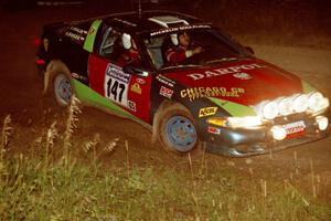 Darek Bosek / Mariusz Malik Eagle Talon at speed through the crossroads on SS6, East Steamboat.