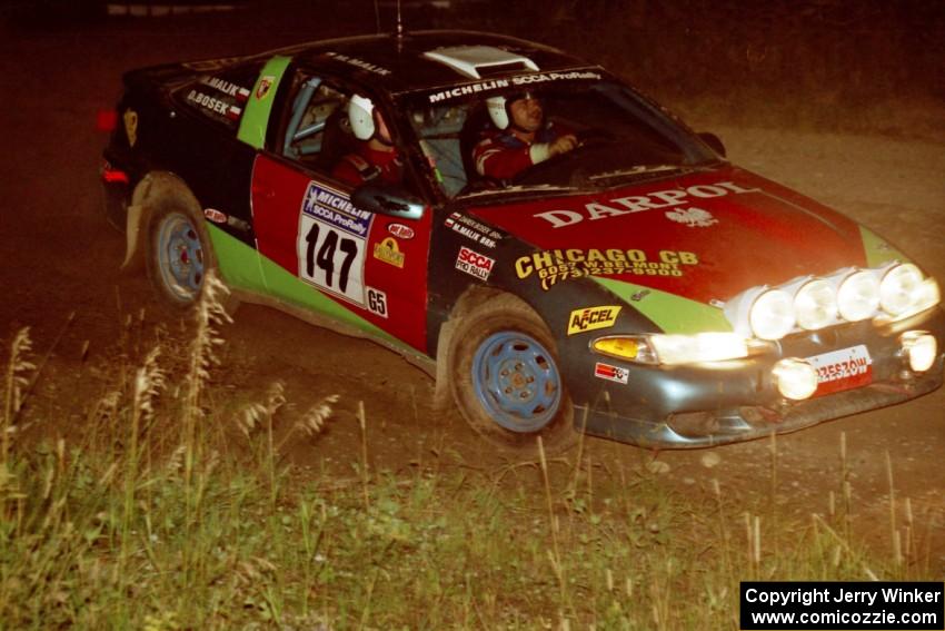 Darek Bosek / Mariusz Malik Eagle Talon at speed through the crossroads on SS6, East Steamboat.