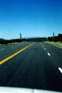 A view on the drive towards Prescott, AZ