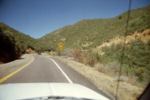 A view on the drive towards Prescott, AZ