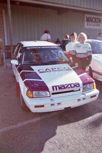 Gail Truess / Pattie Hughes Mazda 323GTX at parc expose at the fairgrounds.